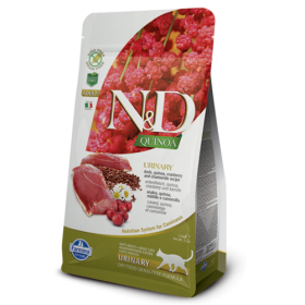 Farmina N&D Cat Quinoa Urinary Duck беззерновой корм для взрослых кошек с киноа и уткой. Профилактика мочекаменной болезни